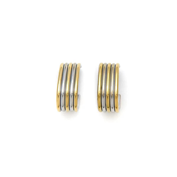 Pendientes bicolor