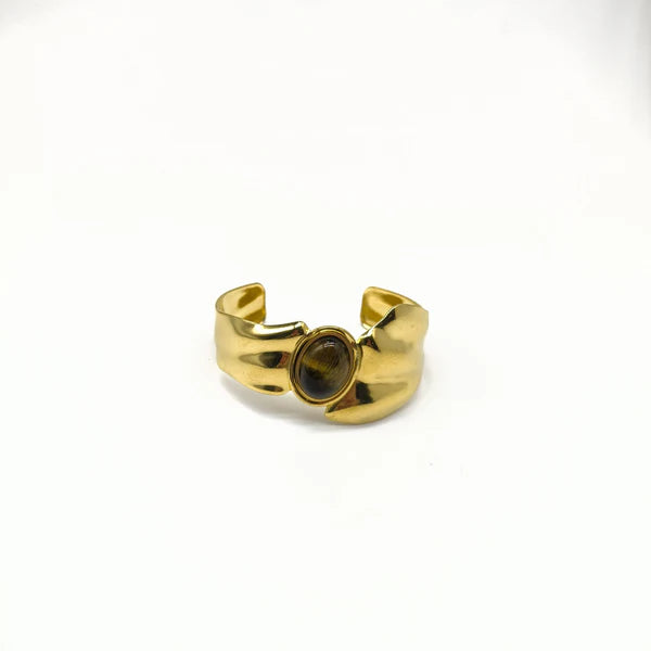 Brazalete con Piedra Acero Inoxidable