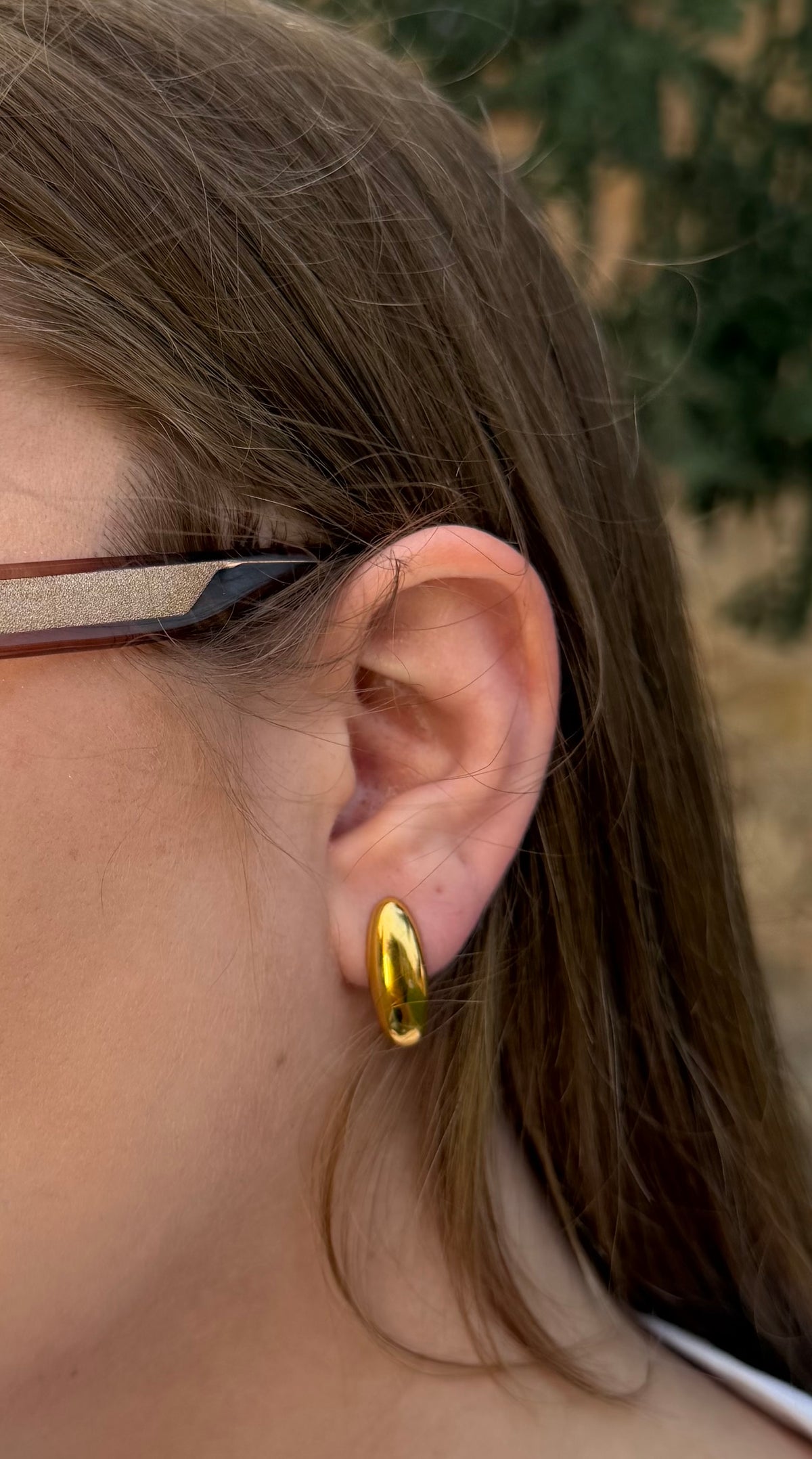 Pendientes lágrima dorado